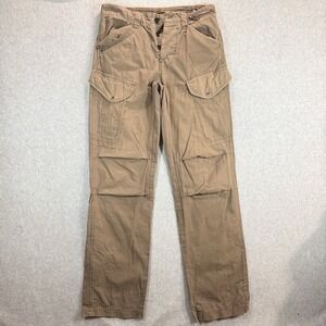 G Star Raw Pants Mens 30x34 Brown Straight Cargo Military Utility Tactical Y2K